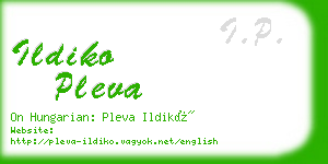 ildiko pleva business card